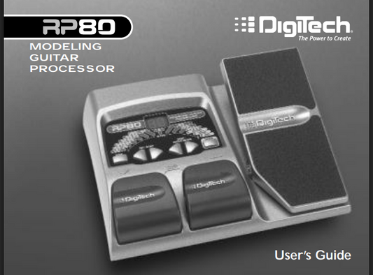 RP80 Owners Manual