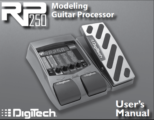 RP250 Owners Manual