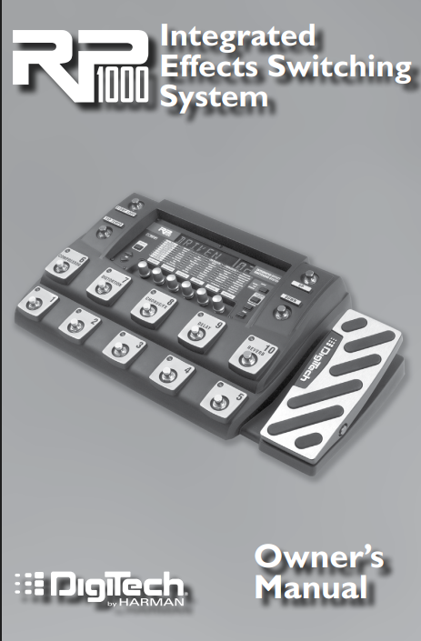 RP1000 Owners Manual