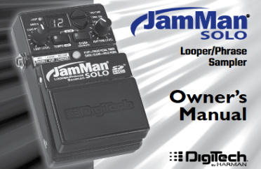 JamMan Solo owners manual