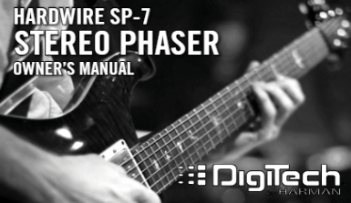 Hardwire Stereo Phaser SP-7 owners manual